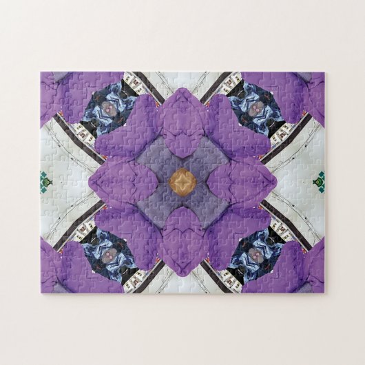 Einzigartige Lila Herausforderung Puzzle (Horizontal)