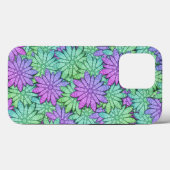 Einzigartige Lila und grüne Blume Case-Mate iPhone Hülle (Rückseite (Horizontal))