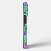 Einzigartige Lila und grüne Blume Case-Mate iPhone Hülle (Rückseite / Rechts)