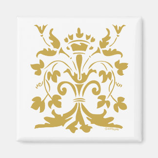 Einzigartige Lilie Queen (antikes Gold) Magnet