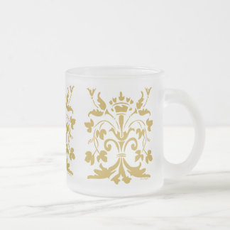 Einzigartige Lilien-Königin (antikes Gold) Mattglastasse