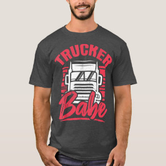 Einzigartige LKW-Anhänger-LKW-Fahrer Frauen T-Shirt