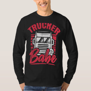 Einzigartige LKW-Anhänger-LKW-Fahrer Frauen T-Shirt