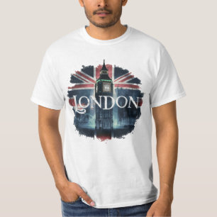 Einzigartige Londoner Sehenswürdigkeiten und Gewer T-Shirt