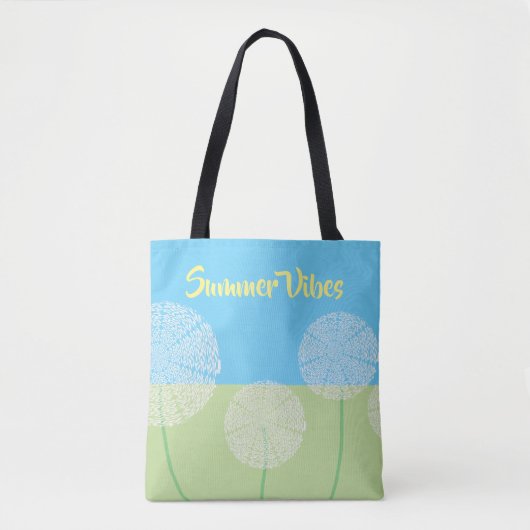 Einzigartige Lüster Sommerkunst Design Blau Grün Tasche (Vorderseite)