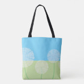 Einzigartige Lüster Sommerkunst Design Blau Grün Tasche (Rückseite)