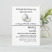 Einzigartige, lustige Hochzeitseinladung Einladung (Stehend Vorderseite)