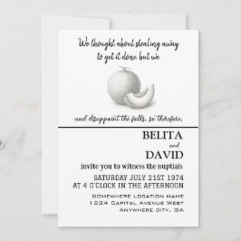 Einzigartige, lustige Hochzeitseinladung Einladung