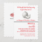 Einzigartige, lustige Hochzeitseinladung Einladung (Vorne/Hinten)