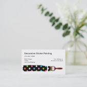 Einzigartige Maler-Visitenkarten Visitenkarte (Stehend Vorderseite)