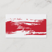 Einzigartige Maler-Visitenkarten Visitenkarte (Rückseite)