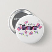 Einzigartige Mamaw Button (Vorne & Hinten)