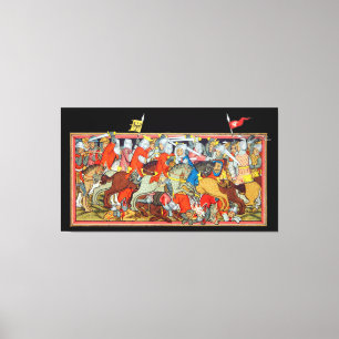 Einzigartige Manuskriptbeleuchtung des Leinwanddruck