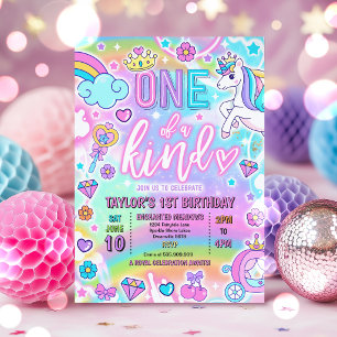 Einzigartige Märchenprinzessin 1. Geburtstag Einladung