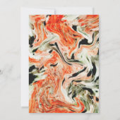 Einzigartige MarmorWedding speichert das Datum Save The Date (Rückseite)