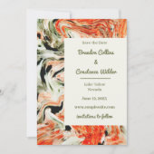 Einzigartige MarmorWedding speichert das Datum Save The Date (Vorderseite)