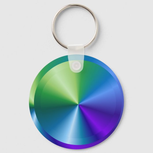 EINZIGARTIGE Metallic Cross-Wanderung : Radfahrer  Schlüsselanhänger (Vorderseite)