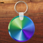 EINZIGARTIGE Metallic Cross-Wanderung : Radfahrer  Schlüsselanhänger (Vorderseite)