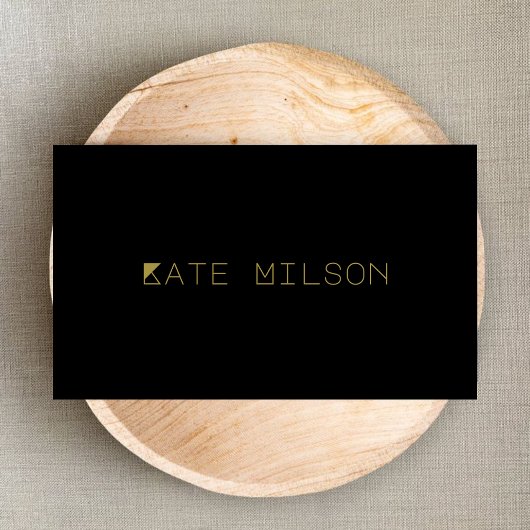 Einzigartige Minimalistische Gotthypografie Visitenkarte