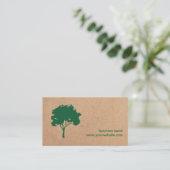 Einzigartige Minimalistische Grüne Treppe Landscap Visitenkarte (Stehend Vorderseite)