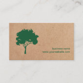 Einzigartige Minimalistische Grüne Treppe Landscap Visitenkarte (Vorderseite)