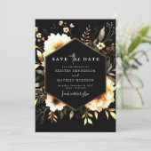 Einzigartige Minimalistische Hochzeit Save The Date (Stehend Vorderseite)