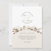 Einzigartige mit Monogramm Hochzeit Einladung (Vorderseite)