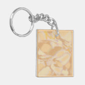 Einzigartige, moderne Aquarellhand zeichnend Orang Schlüsselanhänger (Vorderseite links)