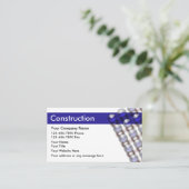 Einzigartige, moderne Baukarten Visitenkarte (Stehend Vorderseite)