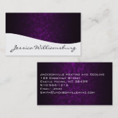 Einzigartige moderne Berufliche Lila Visitenkarten Visitenkarte (Vorne/Hinten)