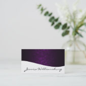 Einzigartige moderne Berufliche Lila Visitenkarten Visitenkarte (Stehend Vorderseite)