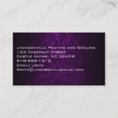 Einzigartige moderne Berufliche Lila Visitenkarten Visitenkarte (Rückseite)