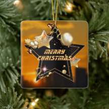 Einzigartige moderne Black Gold Metallic Stars Wei