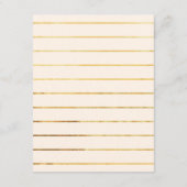 Einzigartige moderne Champagner- & Gold Script Bei Begleitkarte (Rückseite)