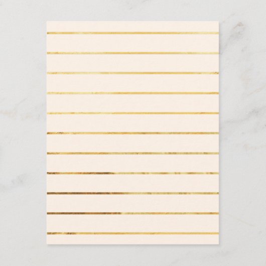 Einzigartige moderne Champagner- & Gold Script Bei Begleitkarte (Rückseite)