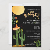 Einzigartige moderne Destination Mexiko Stil botan Einladung (Vorderseite)
