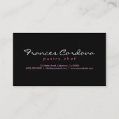 Einzigartige moderne geometrische Backbäckerei mit Visitenkarte (Rückseite)