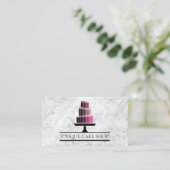 Einzigartige moderne geometrische Backbäckerei mit Visitenkarte (Stehend Vorderseite)