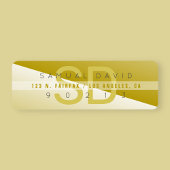 Einzigartige moderne Gold-Rücksendeadresse