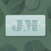 Einzigartige moderne graue Grüntöne Rücksendeadres Adressaufkleber