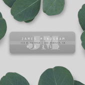 Einzigartige moderne graue Mit Monogramm Rücksende