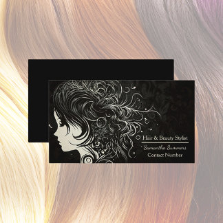 Einzigartige moderne Hair Stylist Business Card Visitenkarte