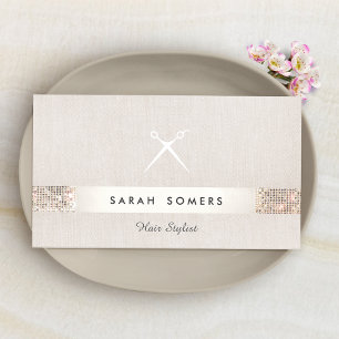 Einzigartige moderne Hair Stylist-Schere Visitenkarte