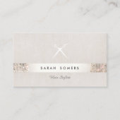 Einzigartige moderne Hair Stylist-Schere Visitenkarte (Vorderseite)