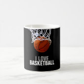 Einzigartige Moderne I Liebe Basketball Kaffeetasse (Mittel)