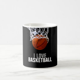 Einzigartige Moderne I Liebe Basketball Kaffeetasse