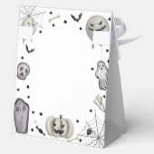 Einzigartige moderne kleine Boo Ghost Boy Babydusc Geschenkschachtel (Rückseite)
