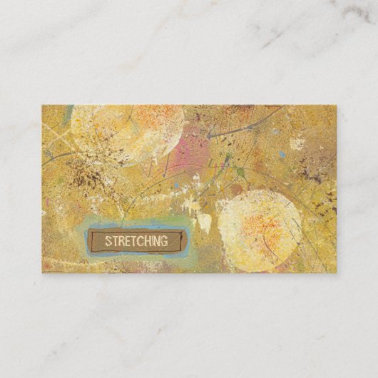 Einzigartige moderne Kunst fertigen einfache Visitenkarte (Vorderseite)