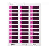 Einzigartige Moderne | Lila Rücksendeadresse in Ro (Vorne)