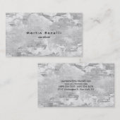 Einzigartige moderne Mauer Minimalistisch Schlicht Visitenkarte (Vorne/Hinten)